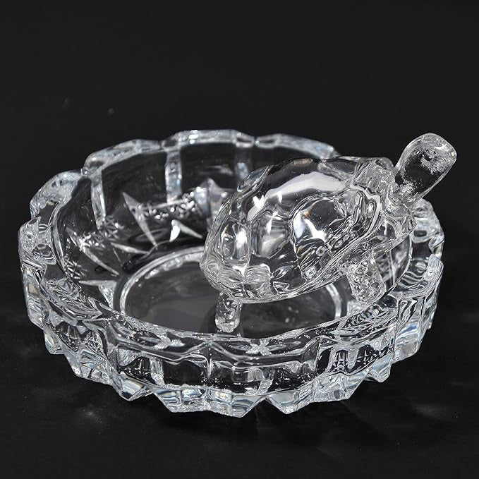 Alusters Crystal Turtle for Feng Shui and Vastu | Good Luck Showpiece for Home, Office, Hotel | Fengshui Vastu Set for Good Luck - (Pack of 1)