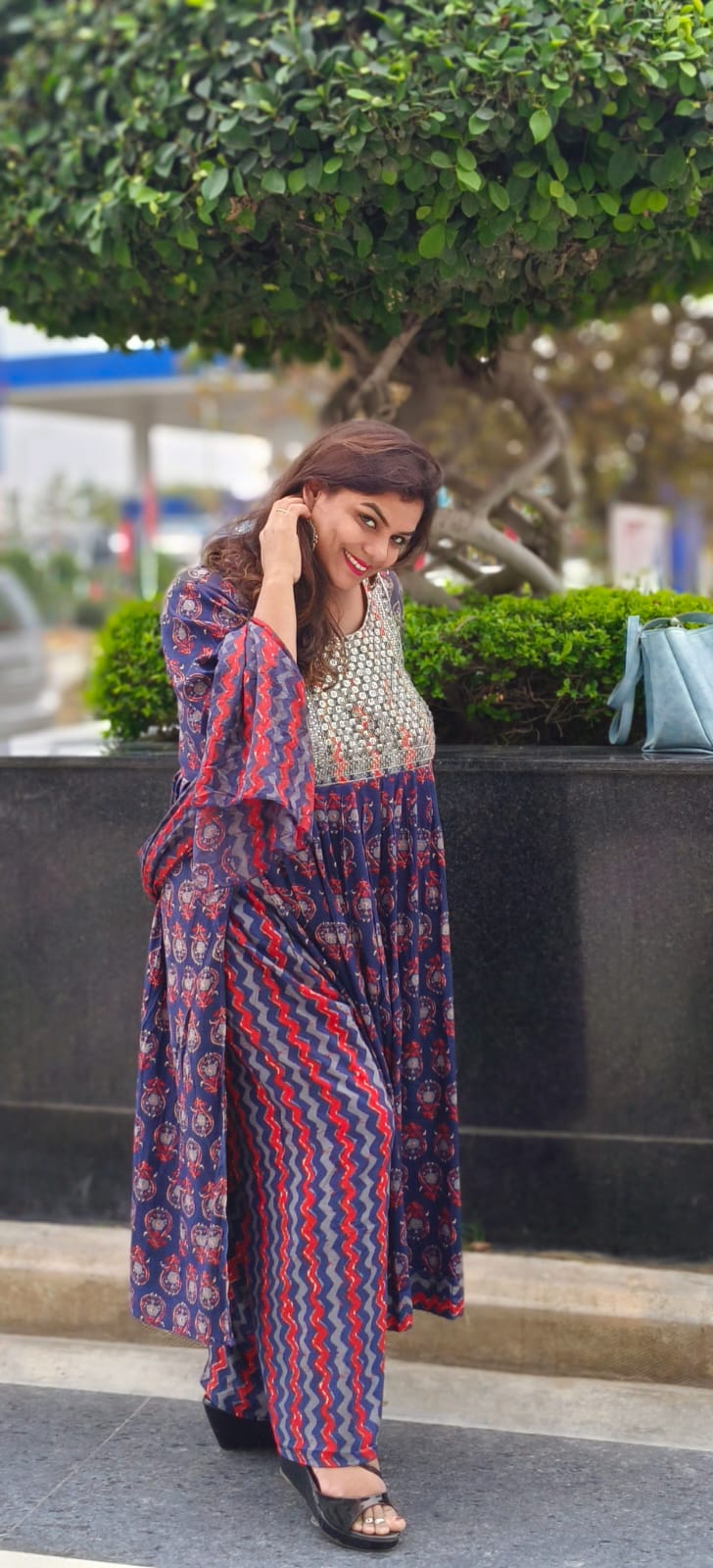 Elegant Naira Cut Kurta Suit Set for Women | Stylish Ethnic Wear with Dupatta