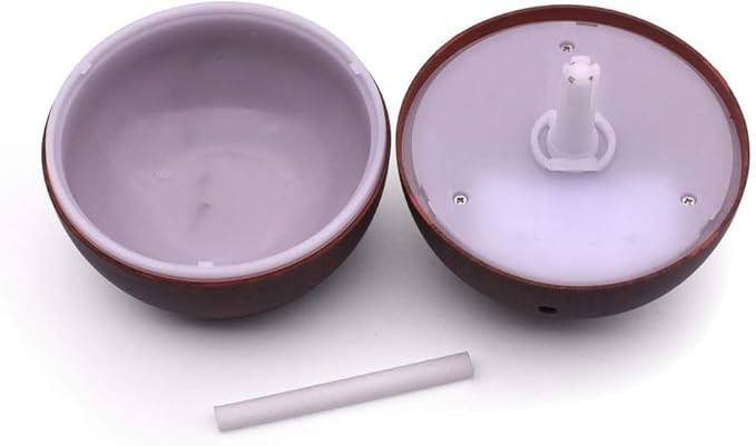 Wooden Cool Mist Diffuser, Essential Oil Diffuser with LED Night Light for Car, Office, Home, Bedroom, One Click Aroma Therapy Humidifier for Plant