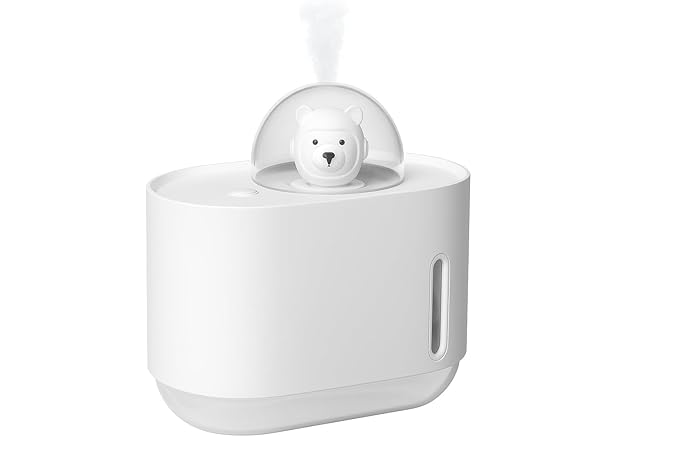 Alusters Space Bear Mini Humidifier, 360ml Capacity, White
