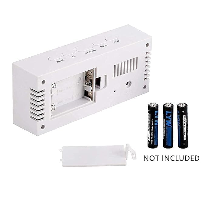 Digital Alarm Clock with Large LED Display, Mirror Surface, Dual Alarms, Snooze & Adjustable Brightness, USB Powered Bedroom Desk Clock