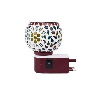 Alusters Multipurpose Kapoor Dani Night Lamp Aroma Burner Electric for Home, Office - Incense Burner, Kapur Burner, Dhoop Dani (Blue)
