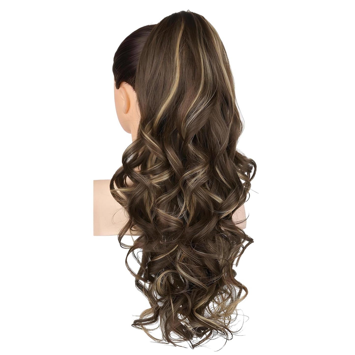 Alusters Hair Extensions And Wigs multi Step Cut Clutcher Wavy Ponytail highlight Hair Extension Wig for Women (Pack of 1) highlight