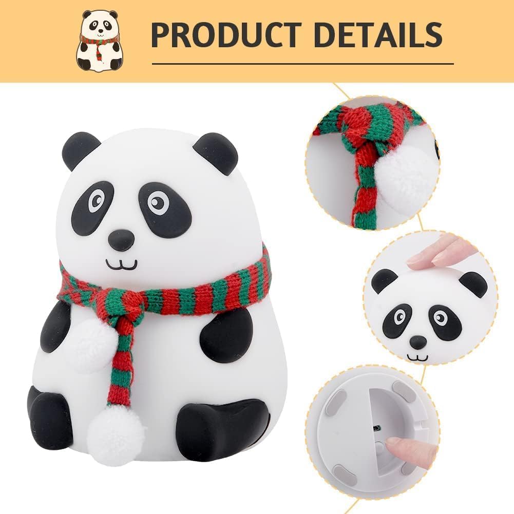 Touch Silicone Panda Light – Night Light for Kids, Girls & Boys