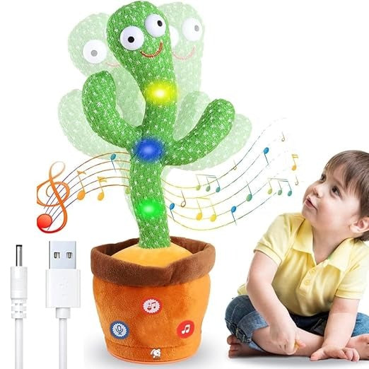 Alusters Dancing Cactus Toys Can Sing Wriggle & Singing Recording Repeat What You Say Funny Education Toys for Children Playing Home Decor for Kids