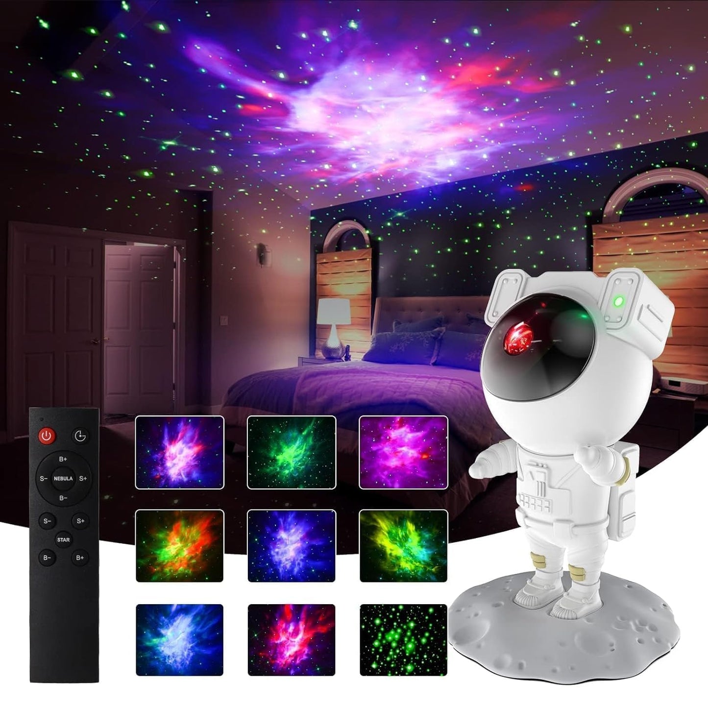 Astronaut Galaxy Projector with Remote Control