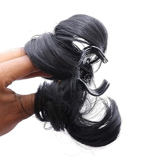 Alusters Women's Hair Extensions, Long, Short & Medium Lengths, Affordable Synthetic Strands/women flower shaped clature (HAIR JUDHA)