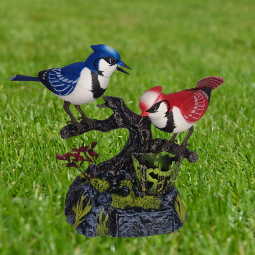 Alusters Electronic Singing Flapping Two Parrot/Bird & Pen Holder Musical Bird Toy/Talking Parrot Toy for Kids/Interaction Toys [ Singing Parrot for Kids]