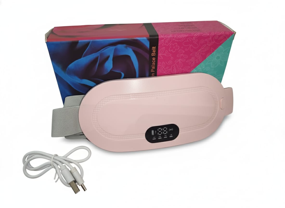 Alusters Heating Pad with 4 Vibration Modes, 3 Heat Settings, Cordless Electric Pain Relief Massager, Digital